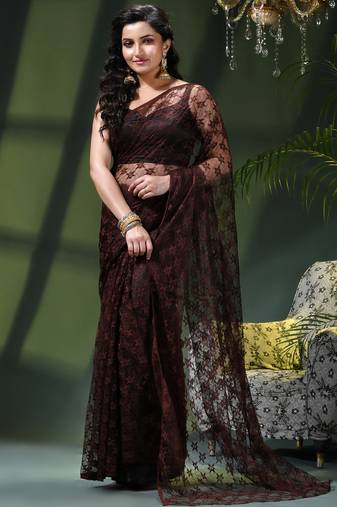 Fancy net sequin soft net saree party wear chiffon wedding silk georgette heavy design farewell saree for women