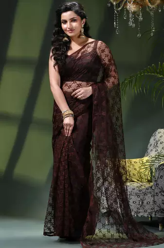 Fancy net sequin soft net saree party wear chiffon wedding silk georgette heavy design farewell saree for women
