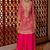 Rani pink sequins and embroidery sharara set.