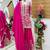 Rani pink sequins and embroidery sharara set.