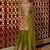 Olive sequins and embroidery sharara set.