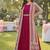 Rani pink embroidered long jacket set