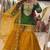 Dark green & mustard yellow sharara set