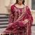 Crimson embroidered salwar suit