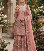 Rose sharara set