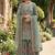 Sea green embroidered sharara suit