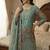 Sea green embroidered sharara suit