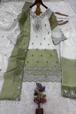 Light green garden party suit 2