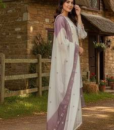 Light purple garden party suit