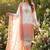 Light peach garden party suit