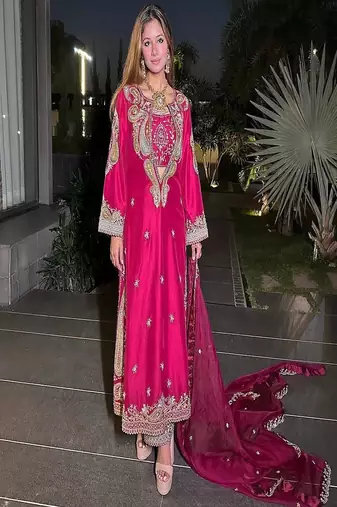 Rani- pink embroidered suit