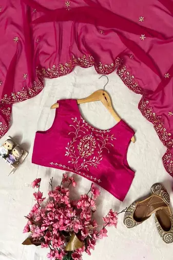 Rani- pink embroidered suit