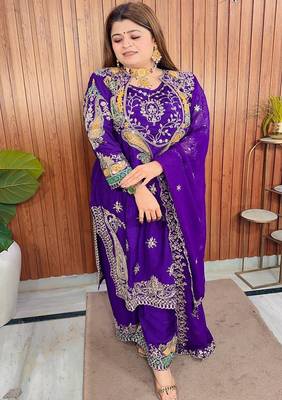 Purple designer suit 2