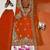 Dark orange embroidered suit