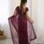 Wine glitter glamour and everything in between mesmerizing net saree set