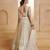 OFF WHITE Designer Butterfly Net Lehenga Choli with Fancy Lace Dupatta