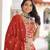 RED Vichitra Silk Sequins & Thread Embroidered Lehenga Choli with Designer Lace Dupatta