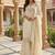White embroidered palazzo suit