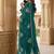Emerald green embroidered suit set