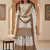 Cream & beige anarkali set