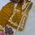 Gold floral embroidered set