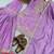 Purple embroidered festive suit