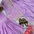 Purple embroidered festive suit