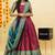 Beautiful South Indian Style Semi-Stitched Half Saree with Blouse and Banarasi Dupatta for Women