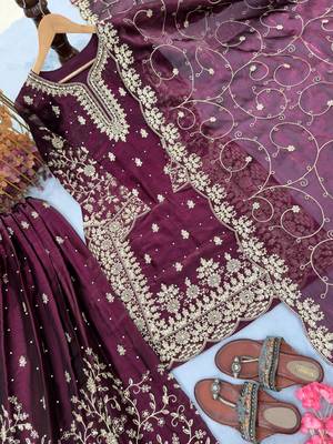 Purple embroidered set 2