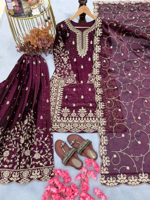 Purple embroidered set 4