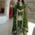 green heavy embroidered suit