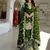 green heavy embroidered suit