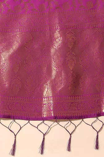 Beautiful South Indian Style Semi-Stitched Half Saree with Blouse and Banarasi Dupatta for Women