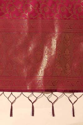 Beautiful South Indian Style Semi-Stitched Half Saree with Blouse and Banarasi Dupatta for Women 2