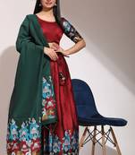 Beautiful South Indian Style Semi-Stitched Half Saree with Blouse and Banarasi Dupatta for Women