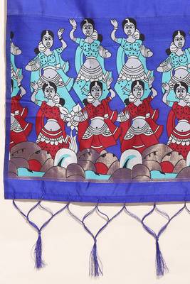 Beautiful South Indian Style Semi-Stitched Half Saree with Blouse and Banarasi Dupatta for Women 2