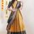 Beautiful South Indian Style Semi-Stitched Half Saree with Blouse and Banarasi Dupatta for Women