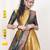 Beautiful South Indian Style Semi-Stitched Half Saree with Blouse and Banarasi Dupatta for Women