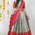 Beautiful South Indian Style Semi-Stitched Half Saree with Blouse and Banarasi Dupatta for Women