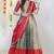 Beautiful South Indian Style Semi-Stitched Half Saree with Blouse and Banarasi Dupatta for Women