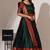 Beautiful South Indian Style Semi-Stitched Half Saree with Blouse and Banarasi Dupatta for Women