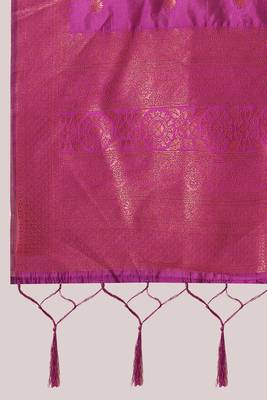 Beautiful South Indian Style Semi-Stitched Half Saree with Blouse and Banarasi Dupatta for Women 2