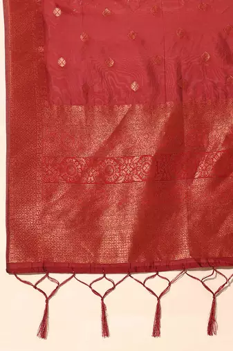 Beautiful South Indian Style Semi-Stitched Half Saree with Blouse and Banarasi Dupatta for Women