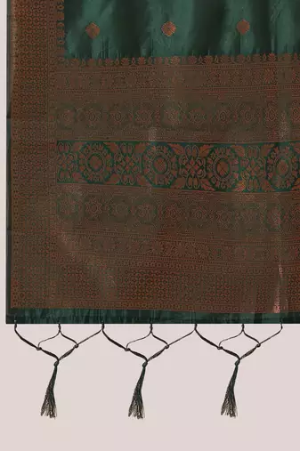 Beautiful South Indian Style Semi-Stitched Half Saree with Blouse and Banarasi Dupatta for Women