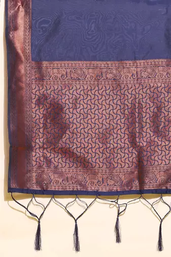 Beautiful South Indian Style Semi-Stitched Half Saree with Blouse and Banarasi Dupatta for Women