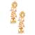 Gold-toned kundan pearl jhumka earrings