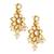 Elegant kundan pearl drop earrings