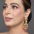 Kundan drop earrings