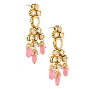 Kundan drop earrings 3
