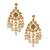 Handcrafted kundan earrings with ivory drop beads